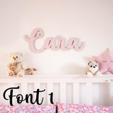 Personalised Wooden Name Sign, Childrens Wall Sign, Nursery Decoration, Girls Boys Bedroom Wall Names